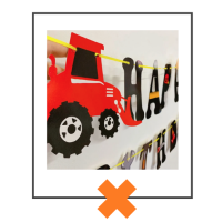 Papieren slinger Happy Birthday Graafmachines II